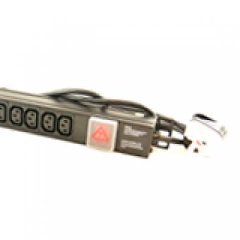 6 Way Vertical IEC PDU with UK Plug